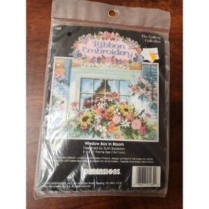 The Gallery Collection Ribbon Embroidery Window Box In Bloom